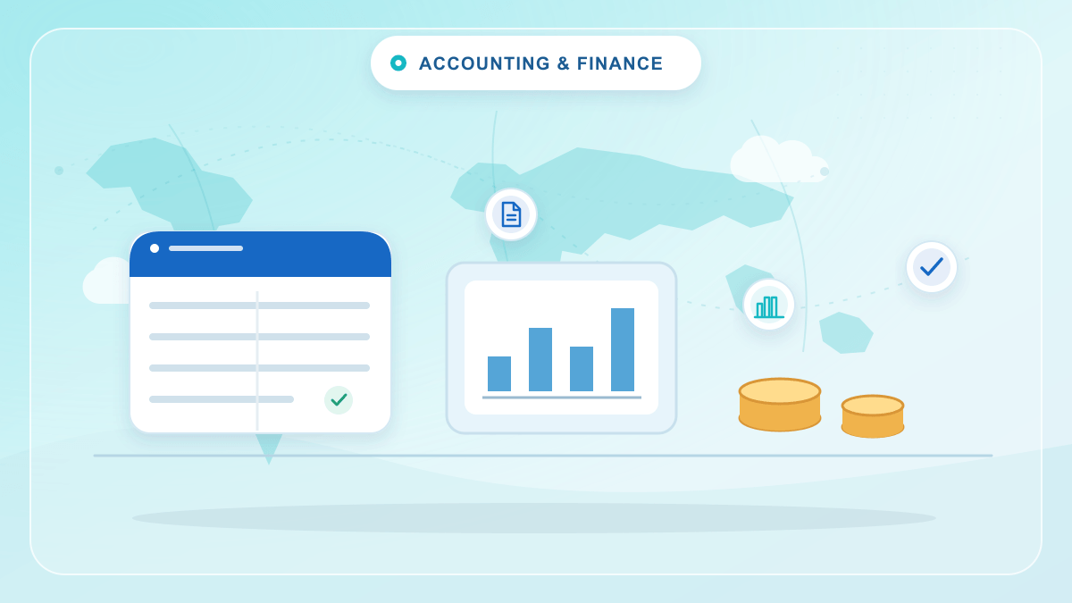 Accounting & General Ledger vector illustration