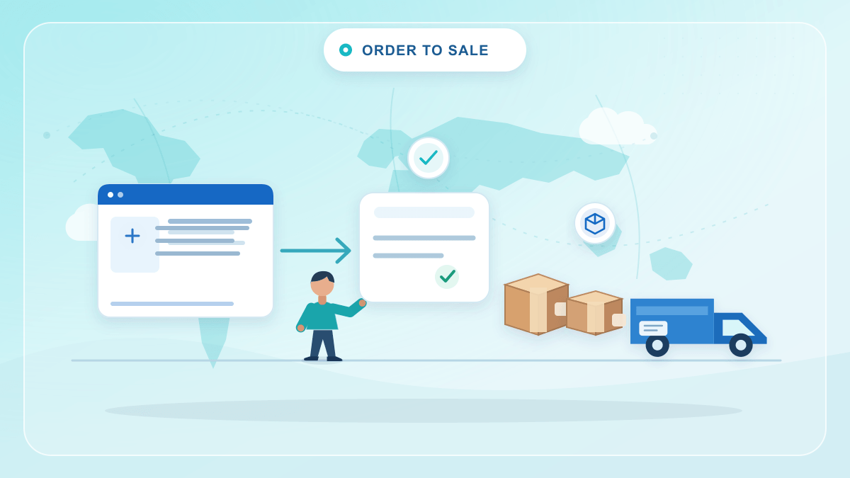 Order to Sale & Dynamic Pricing vector illustration